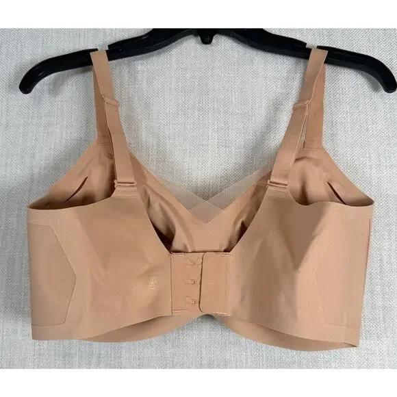 Honey Love CrossOver Wireless Bra Sand Size Large 36D/DD - Picture 2 of 5